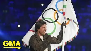 Tom Cruise performs epic stunt at Paris Olympics closing ceremony