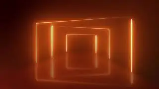 Orange Neon Lights Stage Animated Background - Motion Made