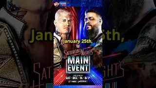 First Saturday Night's Main Event in 2025 Announced By WWE! Date & Location #wwe