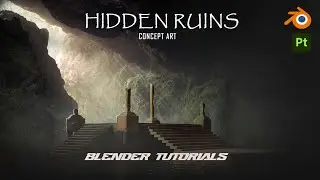 Hidden Ruins Concept Art l Blender Tutorial l EP 4