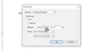 Rotate Pages in PDF Document using Adobe Acrobat - Rotate PDF - Rotate Pages Degrees - Orientation