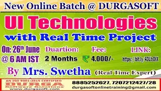 UI TECHNOLOGIES Online Training @ DURGASOFT