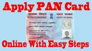 How To Apply PAN Card Online In India From Home