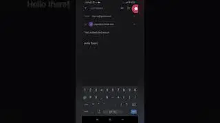 Schedule send email on Gmail Android  app #shorts