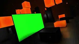 Glowing (ORANGE) 3D Shine Slideshow Presentation Green Screen Template | FREE TO USE | iforEdits