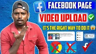 How to Upload Video on Facebook Page Officially 2024 | New Update | Tamil | TAMILCHAN