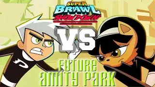 Danny Phantom vs Kitty Katswell II | Super Brawl Showdown v0.3.0b Full Match Gameplay