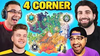 The 4 CORNER CHALLENGE in Fortnite Season 4!