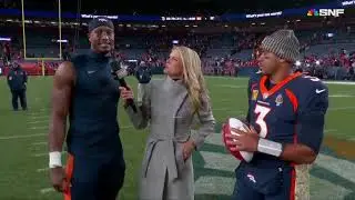 Courtland Sutton and Russell Wilson post-game interview Sunday Night Football | Vikings vs Broncos |