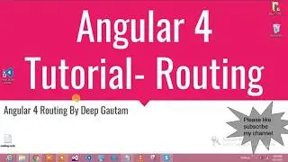 Angular 4 Tutorial - Routing