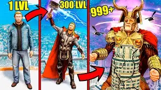 Upgrading THOR To GOD THOR 999+ LEVEL In GTA 5 Mods! (Secret God Powers!)