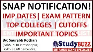 SNAP 2023 notification out | Three attempts, Exam pattern, Top colleges, SNAP cutoffs, Imp topics