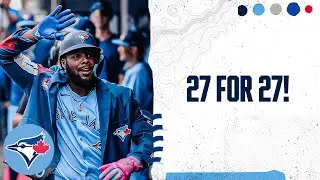 Vladimir Guerrero Jr. hits 112 MPH rocket to dead CF for 27th homer of the season!