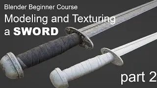 making a sword in blender part 2 texturing