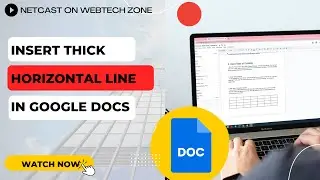 How to Insert Thick Horizontal Line in Google Docs