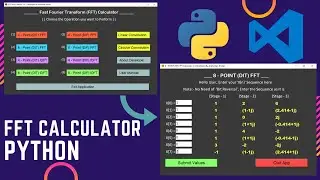 FFT Calculator (GUI Python Project) using RADIX Algorithm