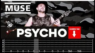 【MUSE】[ Psycho ] cover by Masuka | LESSON | GUITAR TAB