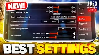 *NEW* BEST SETTINGS FOR APEX LEGENDS MOBILE!