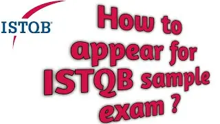 How to appear for sample ISTQB exam ?