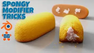 Can Blender 3D Make Twinkies? Spongy Modifier Tricks.