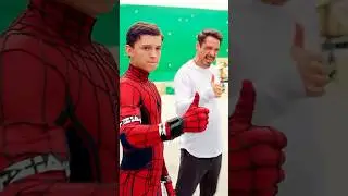 Improvisations in The films Iron Man and Spider-Man #tomholland #robertdowneyjr #mcu