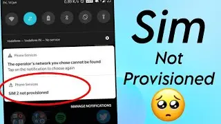 Sim 1 not provisioned | sim not provisioned problem solve