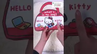 What’s in my bag?! Satisfying opening blind bag💗 #hellokitty #sanrio #paperdiy #asmr #papersquishy