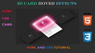 How to Card Hover Effects Using html and css | Pure CSS Card hover effects || Website Tutorial