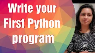 Python series -01 | Hello world in Python