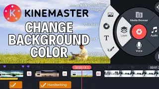 How to change background color on KineMaster 2024?