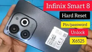 Infinix Smart 8 Hard Reset, Infinix x6525 hard reset, pin/password unlock,