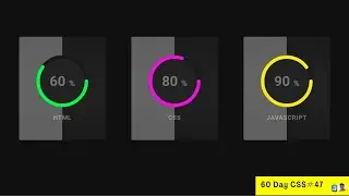 Create Circular Progress Bar with HTML CSS SVG | Day 48 of 60-Day HTML CSS Challenge