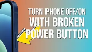 Turn Off/On iPhone with BROKEN Power Button?