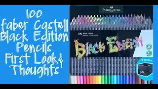 Faber Castell, Black Edition 100 Pencils, My first Look and thoughts.  | Adult Colouring