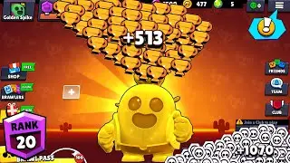 GOLD SPIKE NONSTOP to 500 TROPHIES! Brawl Stars