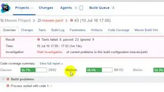 How to get code coverage report in teamcity