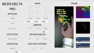 Delta Robot - OpenCv - Python - Computer Vision - Colour - Position - Frame - Angle Detection