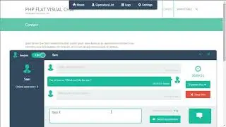 PHP Flat Visual Live Chat