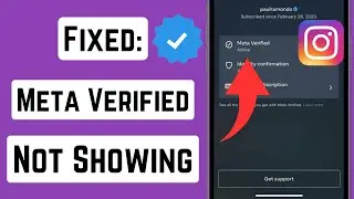 Fixed✅: Meta Verified Option Not Showing in Instagram | Meta Verified in Instagram/Facebook