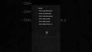 Windows Shortcut Key | Copy | paste | cut | Undo | Redo | Select All 