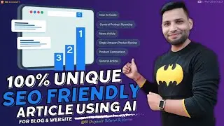 How to Write 100% Unique & SEO Friendly Articles (2024) Best AI Writing Tool | ArticleGPT by HIX.AI