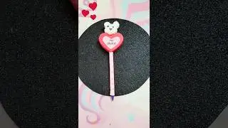 DIY Heart Pen Decoration Idea❤️ #shots #shorts #youtubeshorts #trending #pendecoration #love #diy