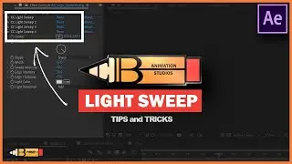 Tips & Tricks - How to create light sweep animation in after effects - After effects tutorial
