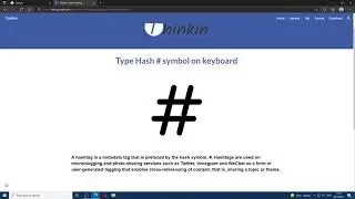 How to Type Hashtag # on keyboard / Hash symbol