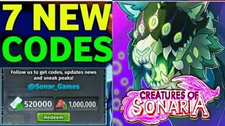 UPD⭐CREATURES OF SONARIA CODES SEPTEMBER 2024 | ROBLOX CREATURES OF SONARIA CODES 2024