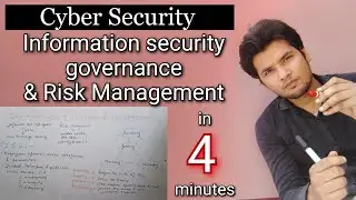 Information security governance and Risk Management in hindi | Cyber Security