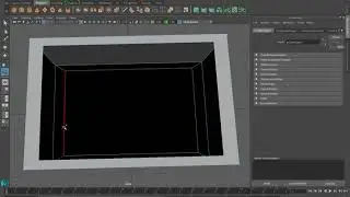 Maya: Create a box and prepare to extrude inside (b)