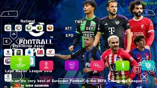 🆕 eFOOTBALL PES 2024 PPSSPP FULL UPDATE KITS 2023-24 & TRANSFERS + CAMERA PS5 REAL FACES HD GRAPHICS