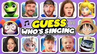 🔥 Can you guess who is SINGING?| One piece, Kinigra Deon, King Ferran, Salish Matter, MrBeast, Diana