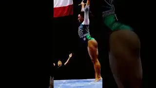 Simone Biles 🐐 electric double double debut #shorts